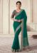 Picture of Nice Georgette & Organza Teal Saree