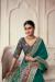 Picture of Nice Georgette & Organza Teal Saree