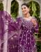 Picture of Gorgeous Net Purple Straight Cut Salwar Kameez