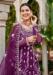 Picture of Gorgeous Net Purple Straight Cut Salwar Kameez