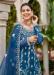 Picture of Sublime Net Midnight Blue Straight Cut Salwar Kameez