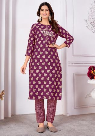 Picture of Wonderful Silk Brown Kurtis & Tunic