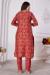 Picture of Statuesque Silk Indian Red Kurtis & Tunic