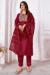 Picture of Nice Silk Maroon Kurtis & Tunic