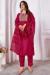 Picture of Resplendent Silk Crimson Kurtis & Tunic