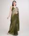 Picture of Statuesque Silk Dark Olive Green Saree