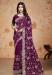 Picture of Excellent Georgette Purple Saree