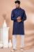 Picture of Resplendent Cotton Dark Slate Blue Kurtas