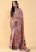 Picture of Elegant Satin & Silk Rosy Brown Saree