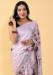 Picture of Shapely Satin & Silk Thistle Saree