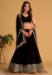 Picture of Beauteous Georgette & Organza Black Lehenga Choli