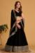 Picture of Beauteous Georgette & Organza Black Lehenga Choli