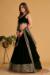 Picture of Beauteous Georgette & Organza Black Lehenga Choli