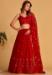 Picture of Marvelous Georgette & Organza Dark Red Lehenga Choli