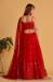 Picture of Marvelous Georgette & Organza Dark Red Lehenga Choli