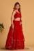 Picture of Marvelous Georgette & Organza Dark Red Lehenga Choli