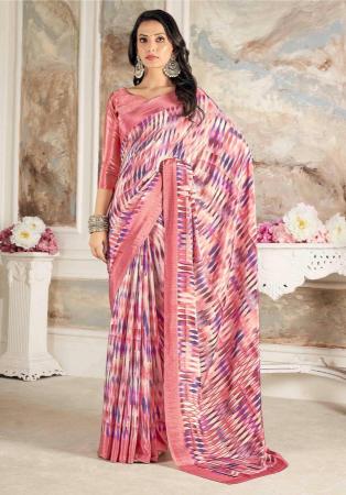 Picture of Magnificent Crepe & Silk Linen Saree