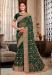 Picture of Delightful Georgette Forest Green Saree