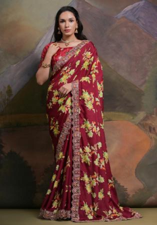 Picture of Stunning Chiffon Brown Saree