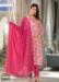 Picture of Georgette & Silk Rosy Brown Readymade Salwar Kameez