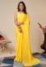 Picture of Alluring Georgette Golden Rod Saree