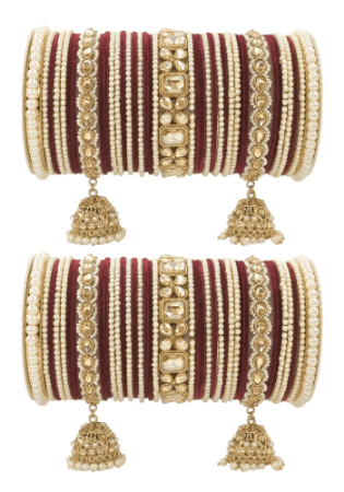 Picture of Ideal Maroon Bangles