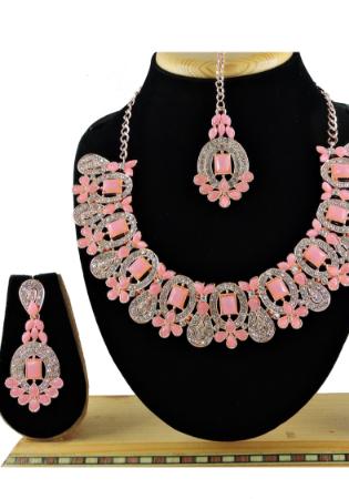 Picture of Classy Rosy Brown Necklace Set