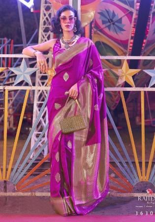 Picture of Pleasing Silk Purple Saree