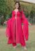 Picture of Pleasing Georgette Deep Pink Readymade Salwar Kameez