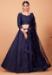 Picture of Magnificent Silk Dark Slate Blue Lehenga Choli