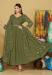 Picture of Georgette Dark Olive Green Anarkali Salwar Kameez