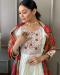 Picture of Beautiful Silk Ghost White Readymade Salwar Kameez