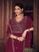 Picture of Georgette Saddle Brown Anarkali Salwar Kameez