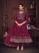 Picture of Georgette Saddle Brown Anarkali Salwar Kameez