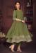 Picture of Georgette Dark Olive Green Anarkali Salwar Kameez