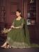 Picture of Georgette Dark Olive Green Anarkali Salwar Kameez