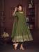 Picture of Georgette Dark Olive Green Anarkali Salwar Kameez