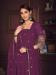 Picture of Delightful Georgette Purple Anarkali Salwar Kameez