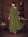 Picture of Georgette Dark Olive Green Anarkali Salwar Kameez