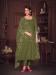 Picture of Georgette Dark Olive Green Anarkali Salwar Kameez