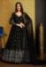 Picture of Beauteous Georgette Black Readymade Gown