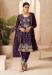 Picture of Excellent Chiffon Black Straight Cut Salwar Kameez