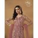 Picture of Nice Net Rosy Brown Anarkali Salwar Kameez