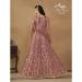 Picture of Nice Net Rosy Brown Anarkali Salwar Kameez