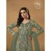 Picture of Marvelous Net Dark Olive Green Anarkali Salwar Kameez