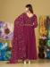 Picture of Georgette Medium Violet Red Anarkali Salwar Kameez