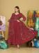 Picture of Delightful Georgette Maroon Anarkali Salwar Kameez