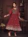 Picture of Stunning Georgette Maroon Straight Cut Salwar Kameez