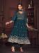 Picture of Georgette Dark Slate Grey Straight Cut Salwar Kameez