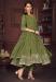 Picture of Georgette Dark Olive Green Anarkali Salwar Kameez